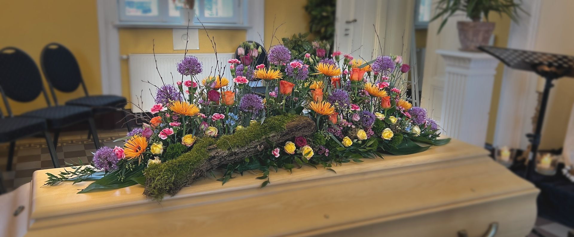 Beispiele Trauerblumen